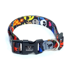 Coleira para Cachorro Ajustável Preta Koala
